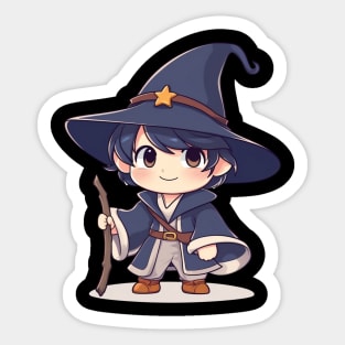 Cute little wizard Sticker